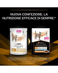 PURINA PRO PLAN VETERINARY DIETS umido gatto NF Renal Function St/Ox in busta con pollo da gr 85